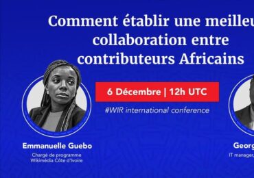 Affiche de présentations des panelists du numéro du Code for Africa : comment établir une meilleure collaboration entre contributeurs africains.