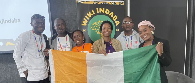 Photo de famille de la délégation Wikimedienne en Côte d'Ivoire